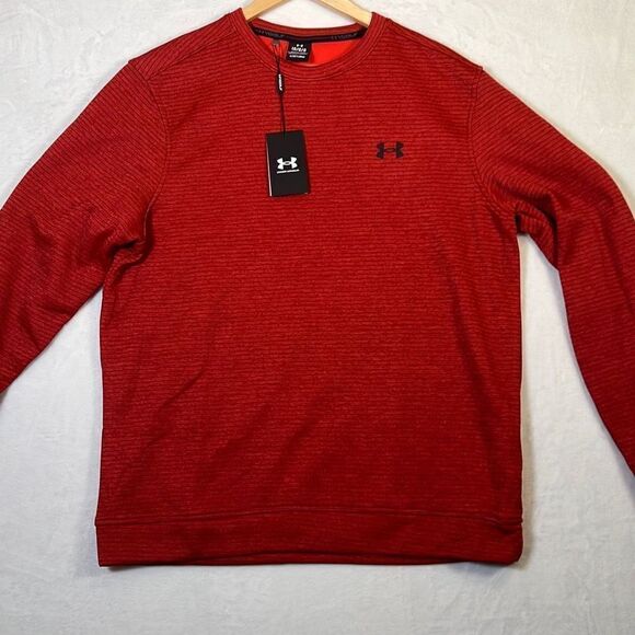 Under Armour Storm Sweater Fleece Crew Pullover 1373675 Golf-Mens Large -NWT - Picture 1 of 8